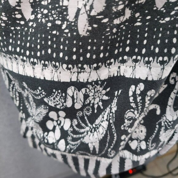 Burnside Mens Button Down Paint Splatter SZ Medium Tropical Skate Surf Style - Picture 3 of 6